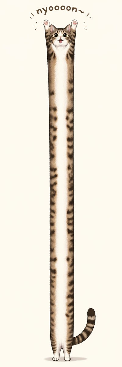 AI Prompt for a Long and Sleek Tabby Cat Illustration