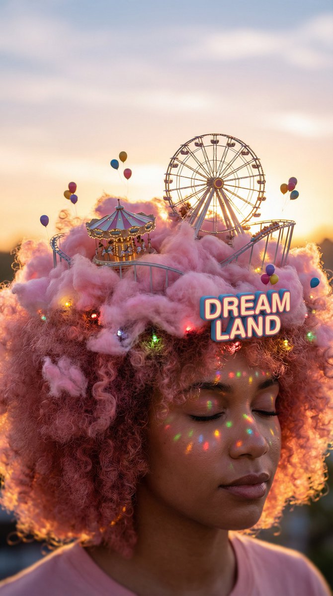 AI Prompt for Afro Hair Cloud Landscape