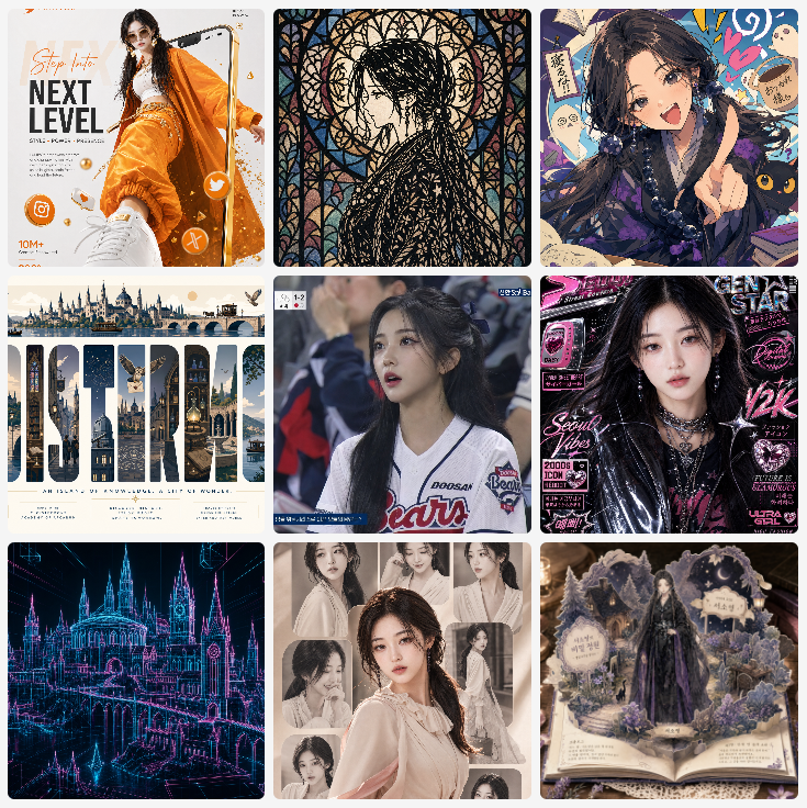 AI Prompt for AI Avatar Gallery: Social Media Profile Collage