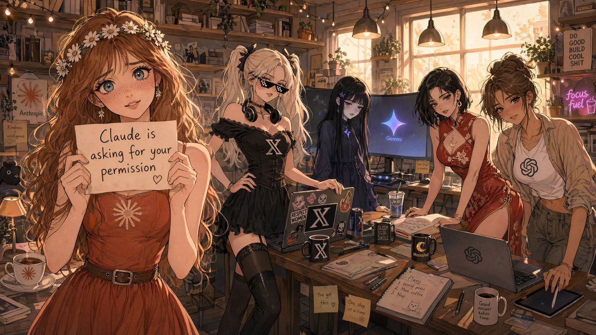 AI Prompt for AI-Themed Anime Scene with Style and Technology