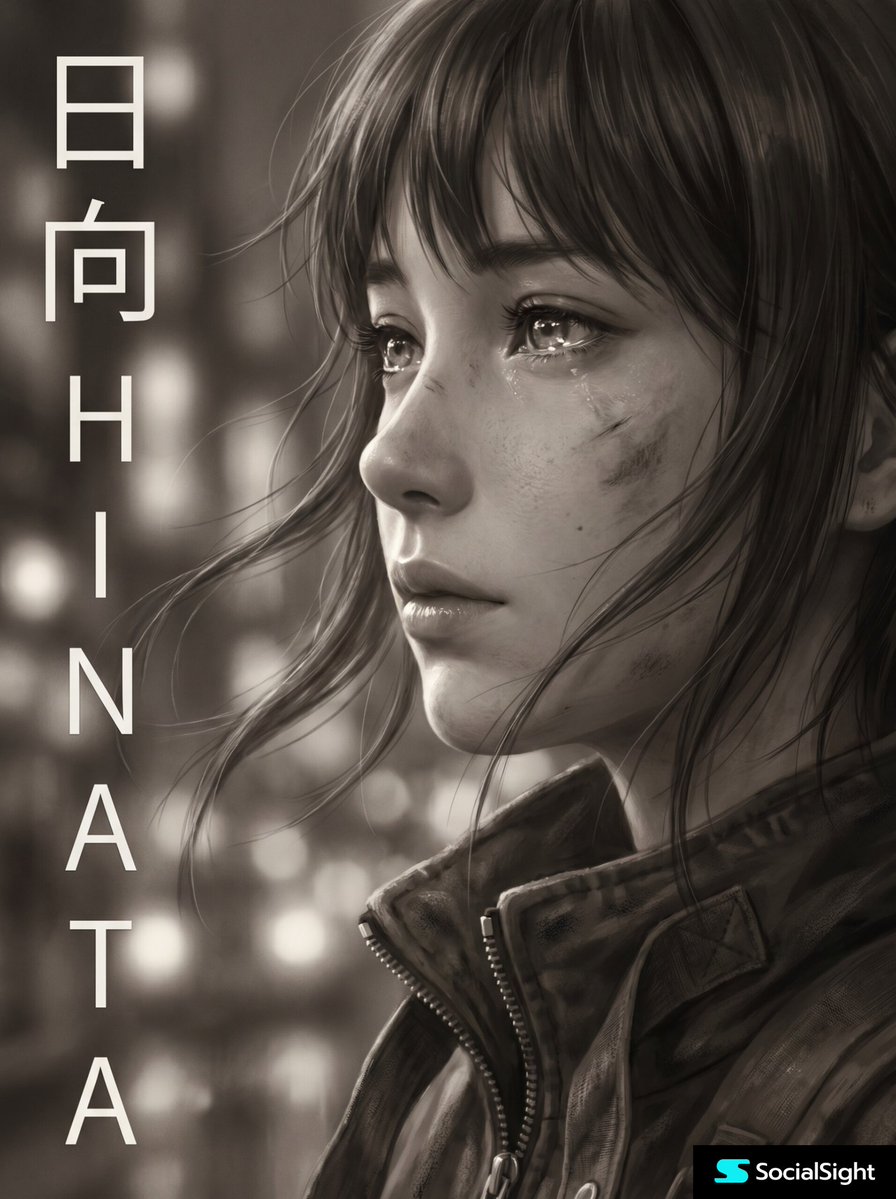 AI Prompt for an Emotional Anime Portrait Poster with Realistic Textures