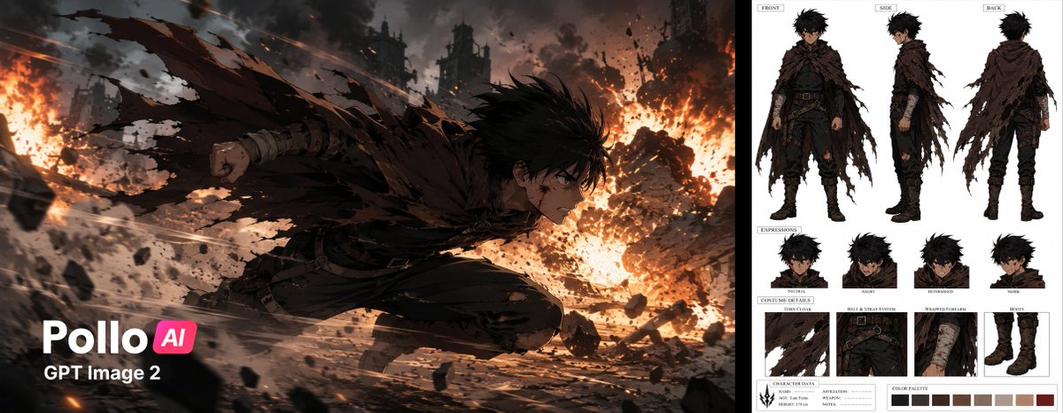 AI Prompt for Anime Action Frames - High-Energy 2D Art