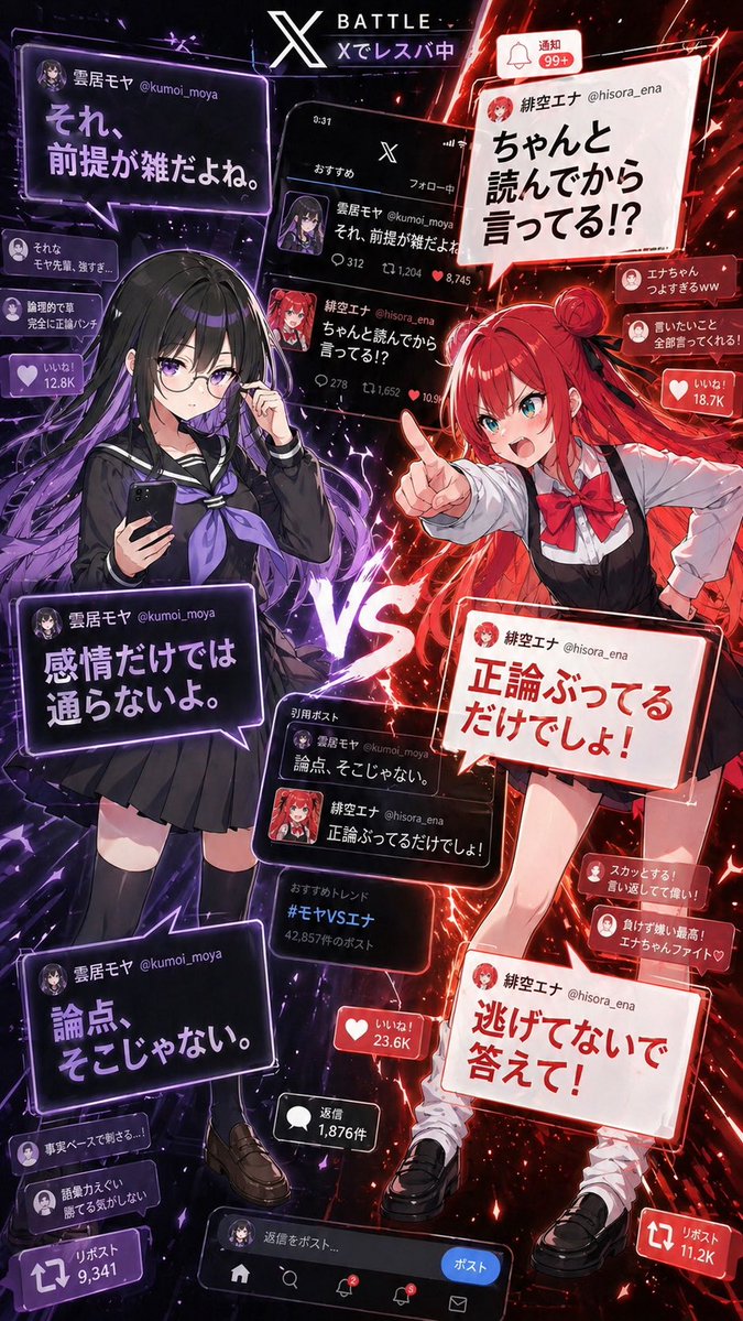 AI Prompt for Anime Battle Poster with Social Media Twist