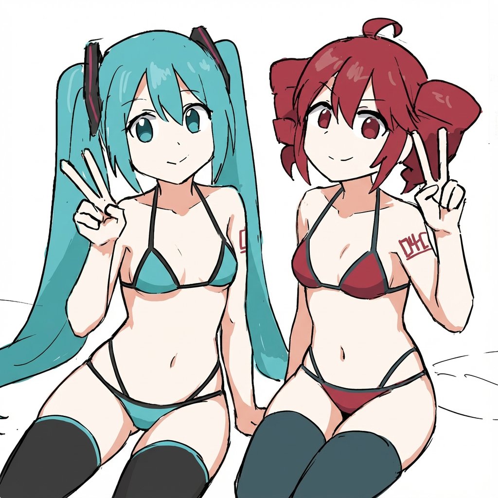 AI Prompt for Anime Character Bikini Illustrations