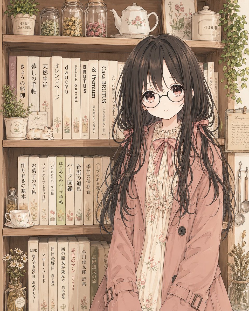 AI Prompt for Anime Character Illustration with Cottagecore Theme