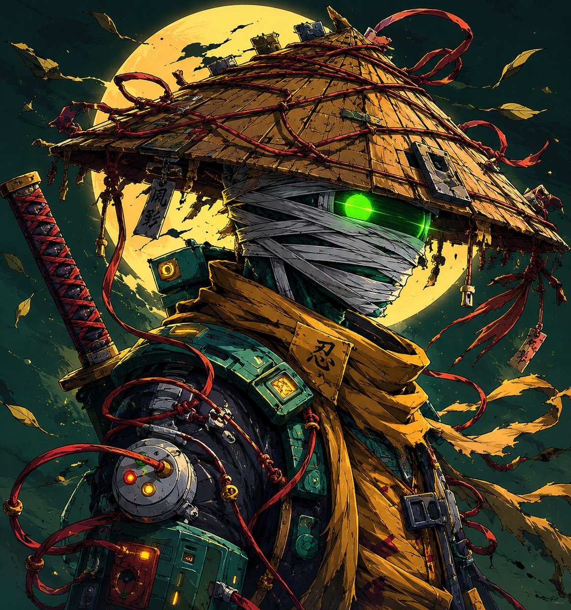 AI Prompt for Anime Cyberpunk Character Illustration