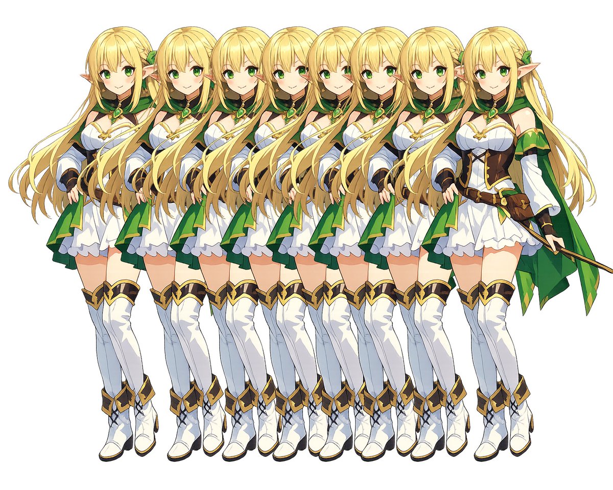 AI Prompt for Anime Elf Warrior Character Lineups