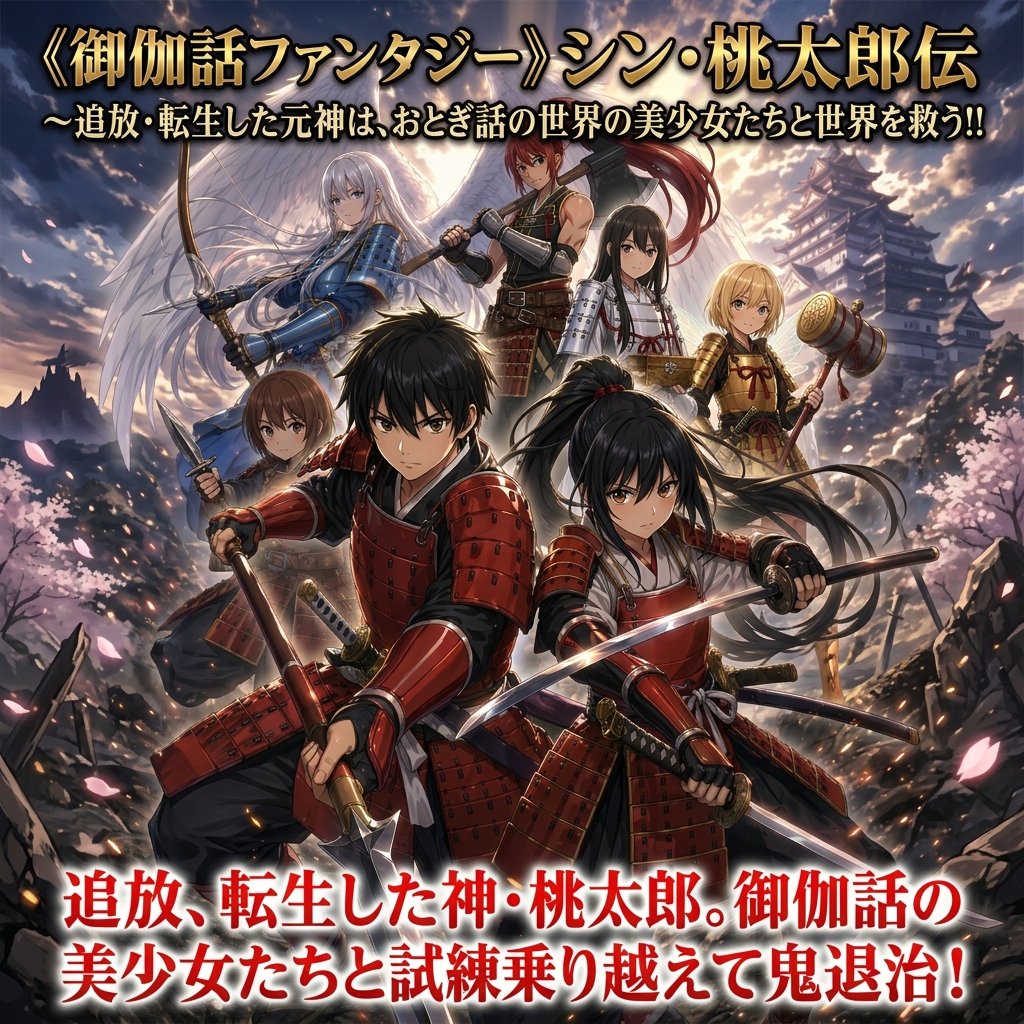 AI Prompt for Anime Fantasy Cover Art with Battle-Ready Characters