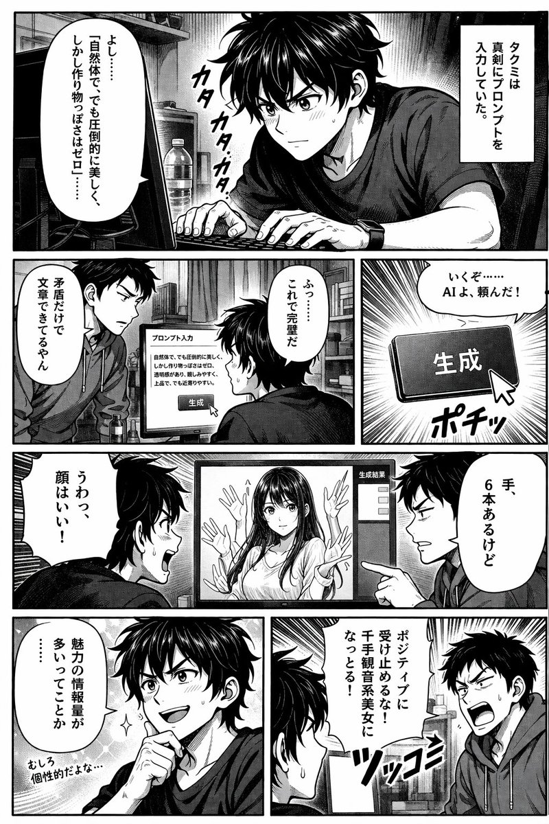 AI Prompt for Anime Image Generation: 6-Handed Girl