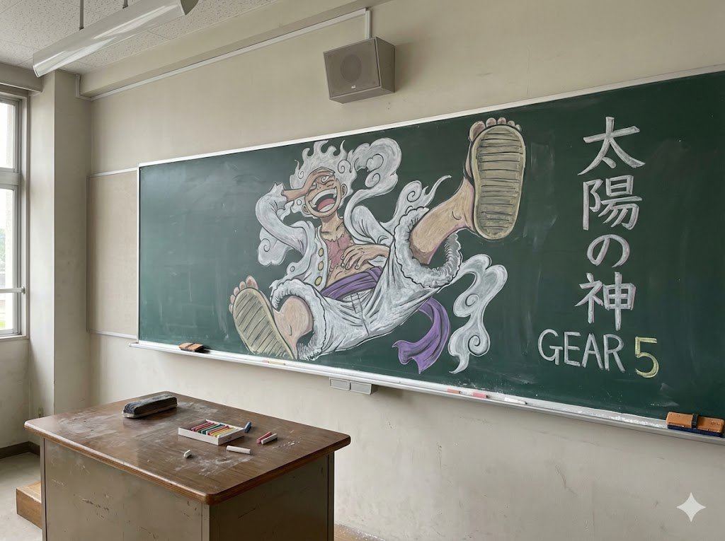 AI Prompt for Anime-Inspired Classroom Mural