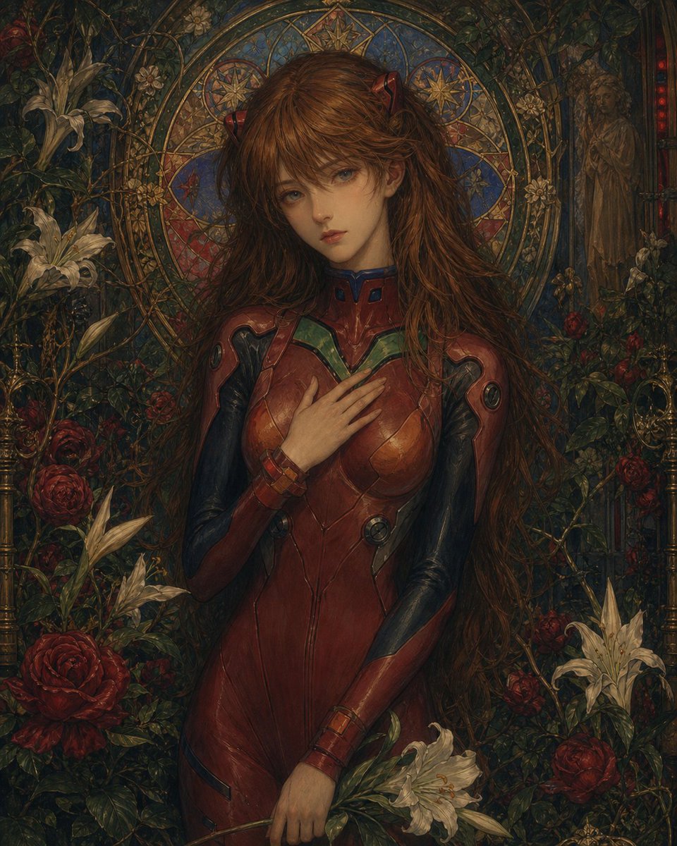 AI Prompt for Anime-Inspired Gothic Sci-Fi Portrait