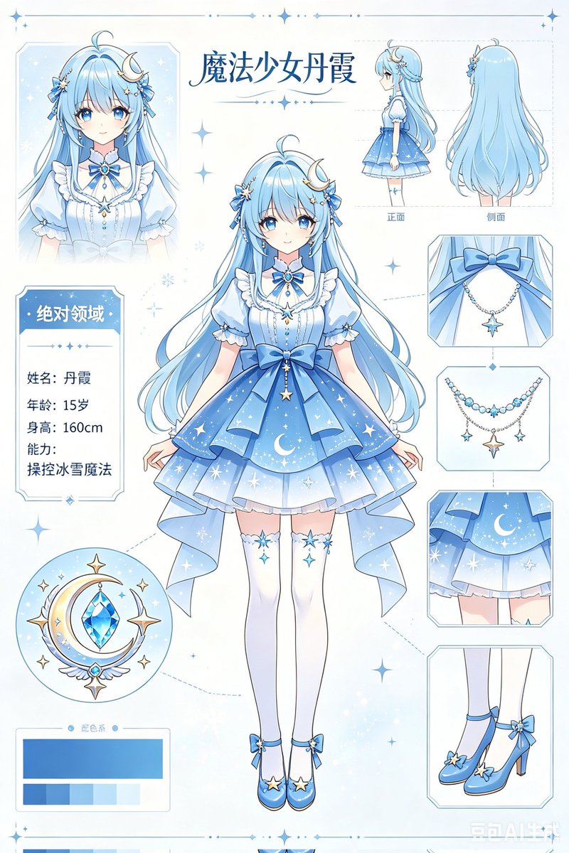 AI Prompt for Anime Magical Girl Character Design