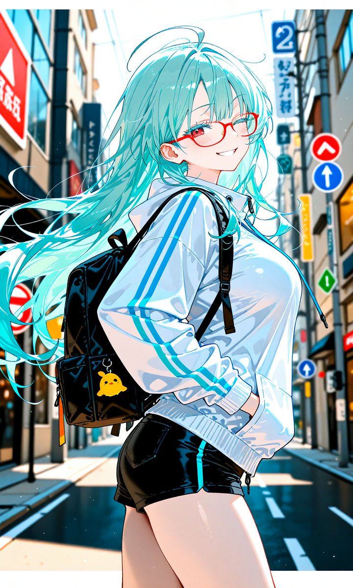 AI Prompt for Anime Portrait with Turquoise Hair