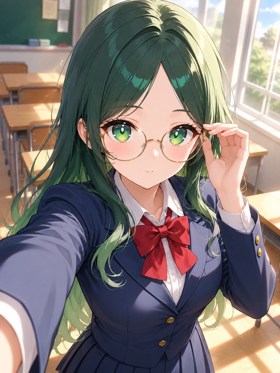 AI Prompt for Anime Schoolgirl Classroom Portrait