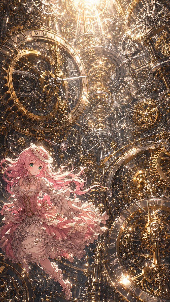 AI Prompt for Anime Steampunk Girl Illustration