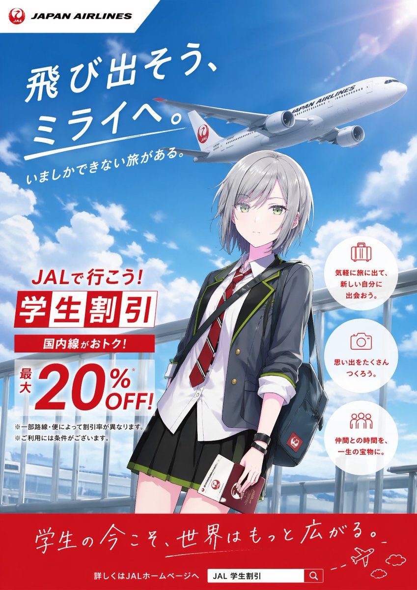 AI Prompt for Anime Student Travel Poster Design