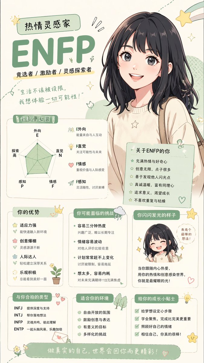AI Prompt for Anime-Style Character Attribute Breakdowns