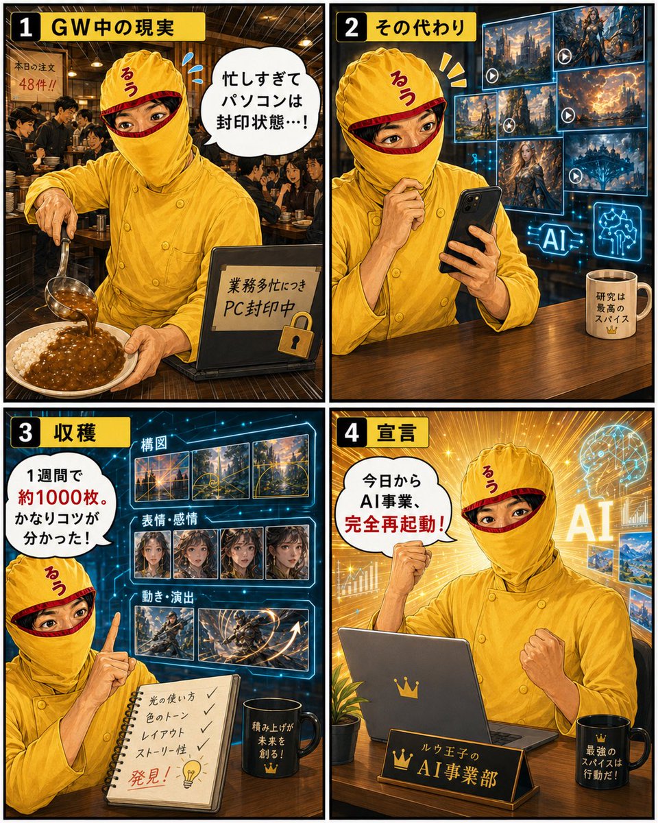 AI Prompt for Anime-Style Comic Index Page Image