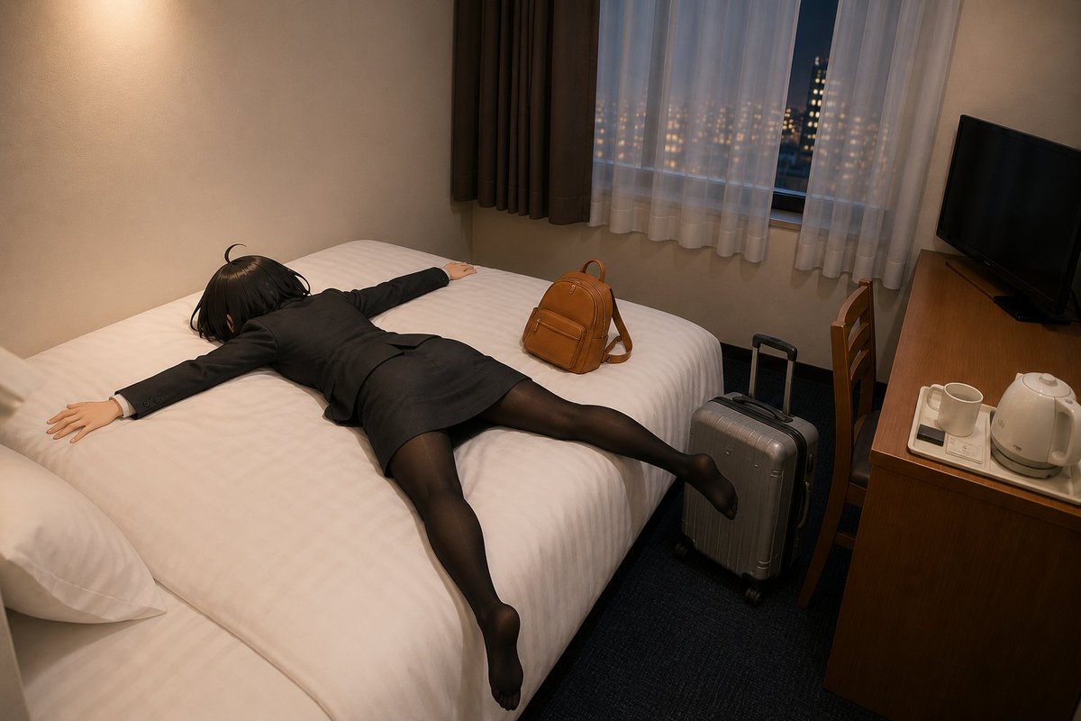 AI Prompt for Anime-Style Exposed Relaxation Moment in a Hotel