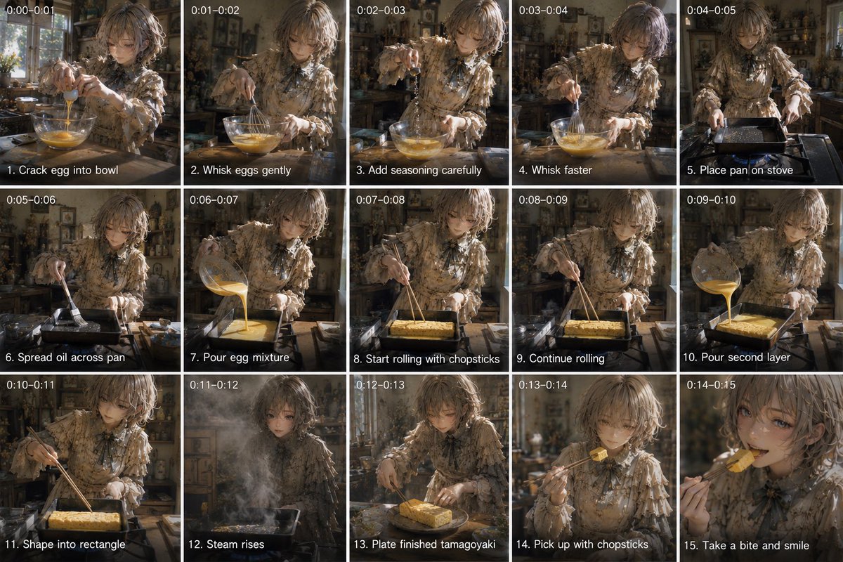 AI Prompt for Anime-Style Food Cooking Storyboard