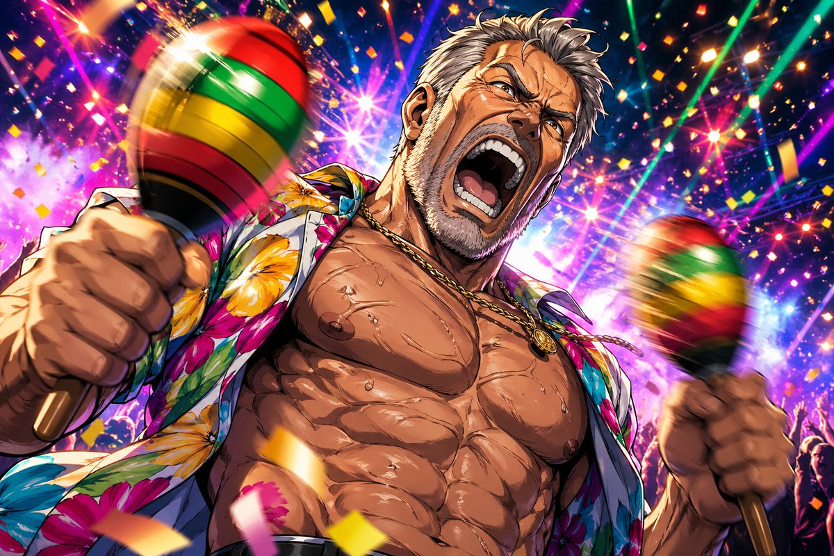 AI Prompt for Anime-Style Party Character Illustration