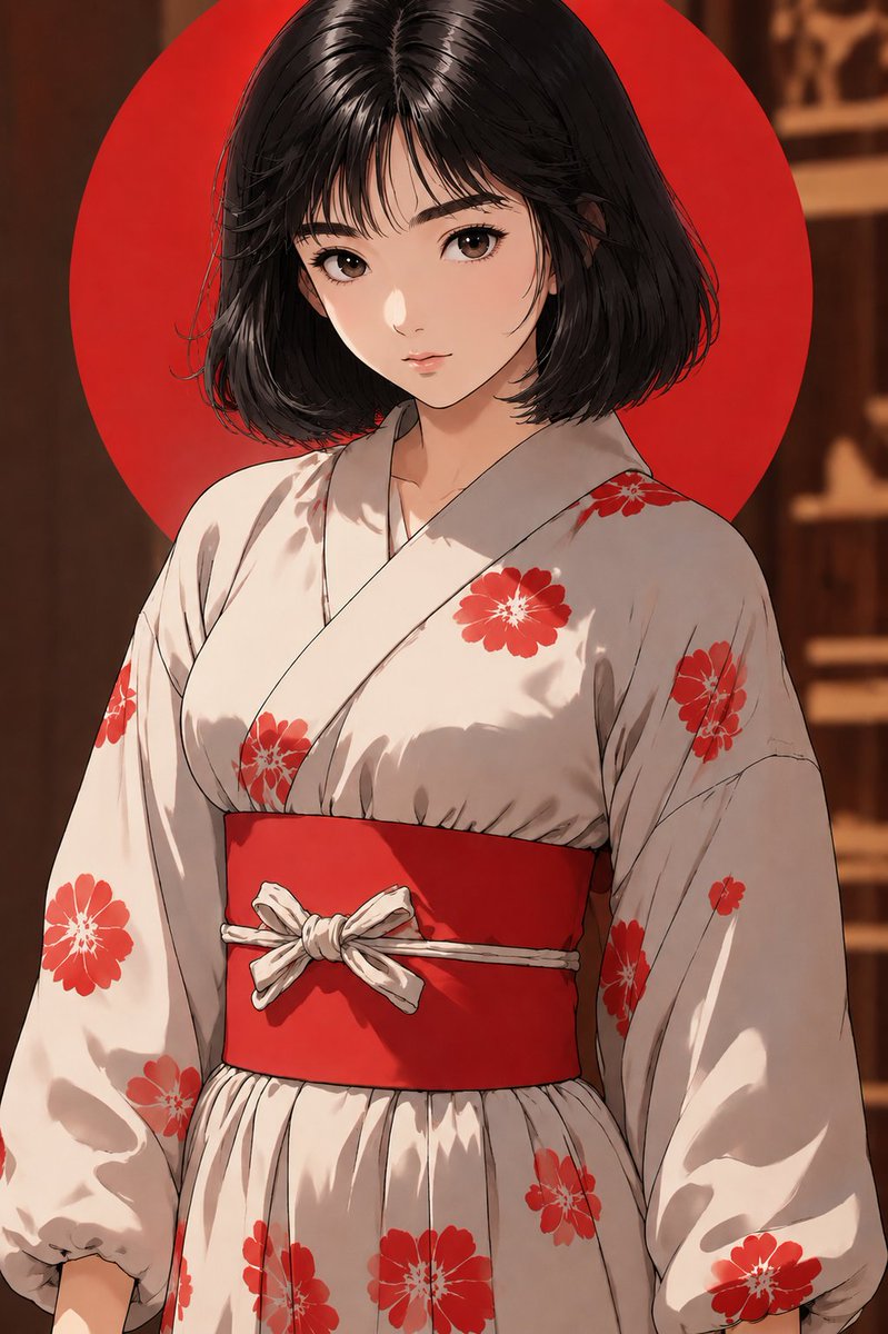 Ai Prompt for Anime Style Portrait in Traditional Kimono