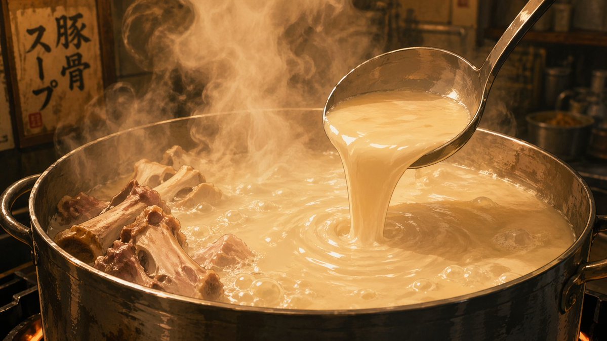 AI Prompt for Anime-Style Ramen Broth Illustration