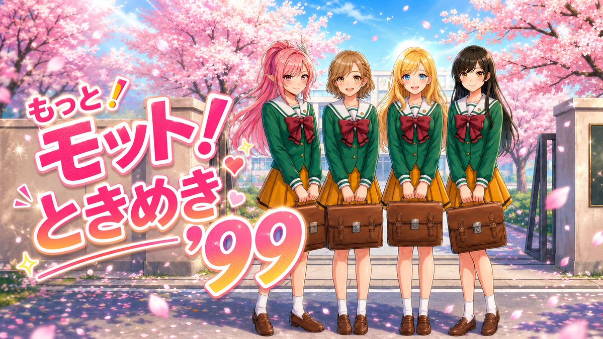 AI Prompt for Anime-Style School Thumbnail with Cherry Blossoms