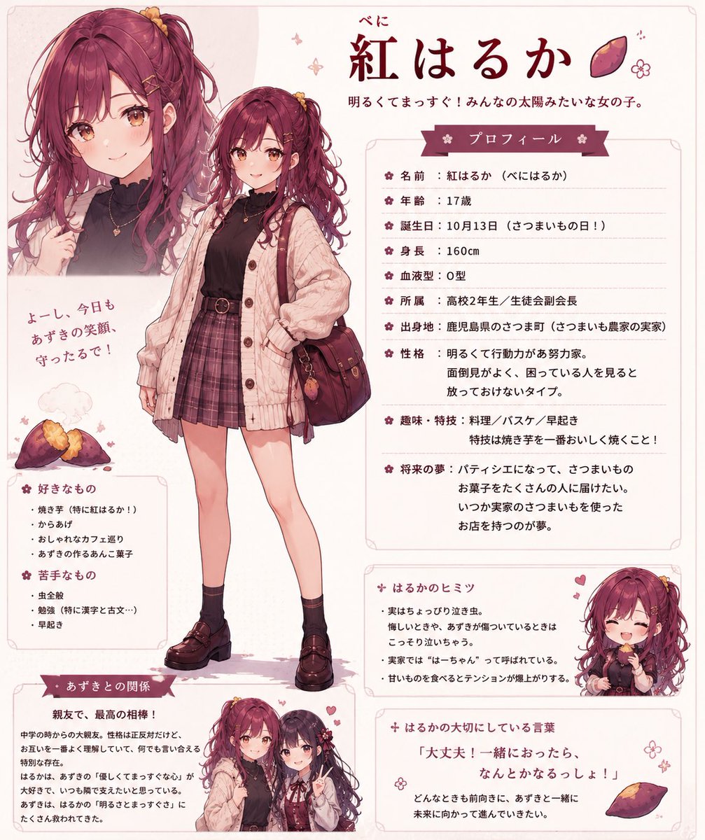AI Prompt for Anime-Style Schoolgirl Character Poster
