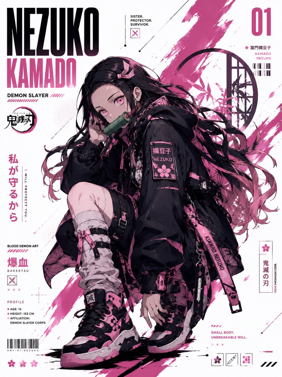 AI Prompt for Anime Techwear Character Posters - High-End Anime Illustrations