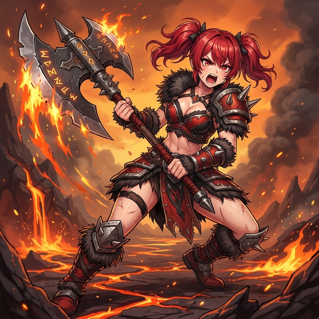 AI Prompt for Berserker Style Illustration: Epic Warrior Image Conversion