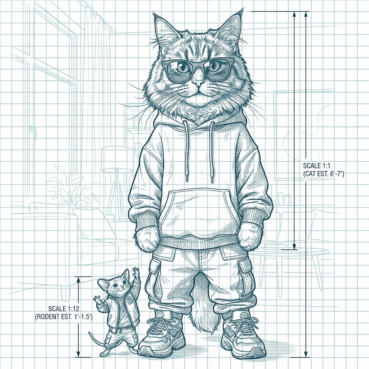 AI Prompt for Blueprint-Style Technical Schematic Generation