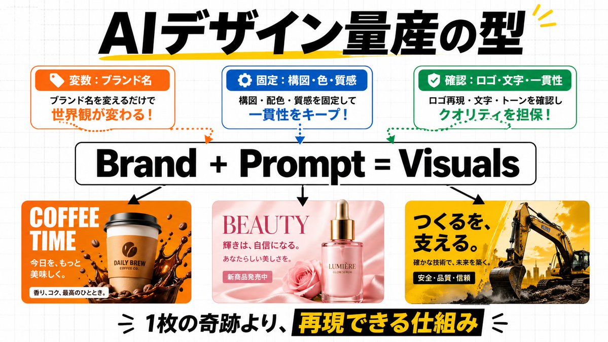 AI Prompt for Bold Japanese-Style AI Design Infographic with Minimalist Workflow