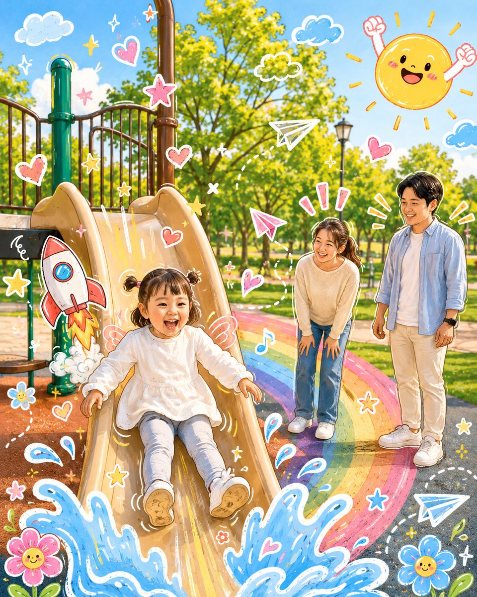 AI Prompt for Cartoon Doodle Illustration: Transform Photos into Cute Hand-Drawn Art
