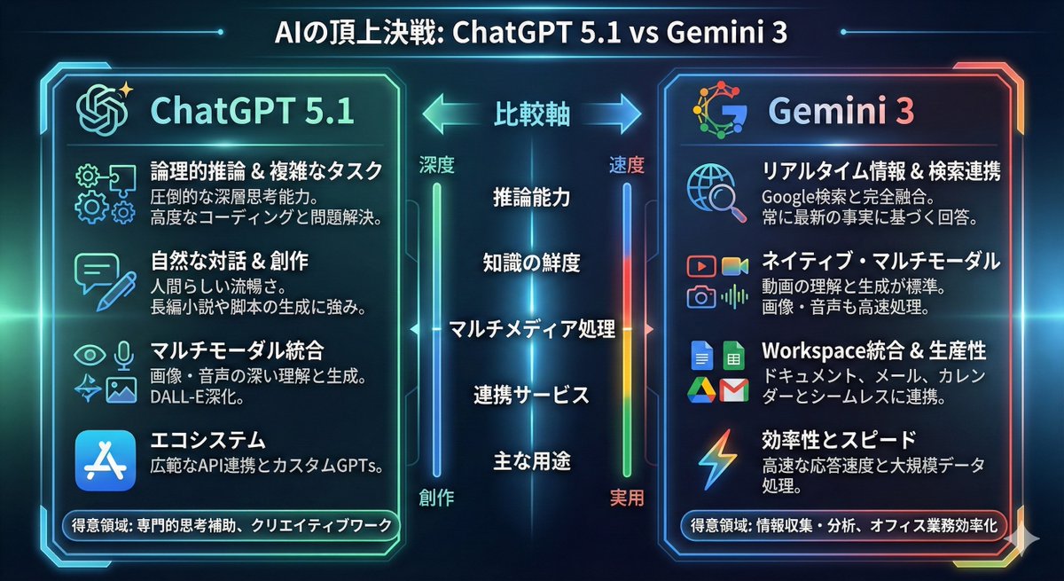 AI Prompt for ChatGPT vs Gemini Infographic Comparison