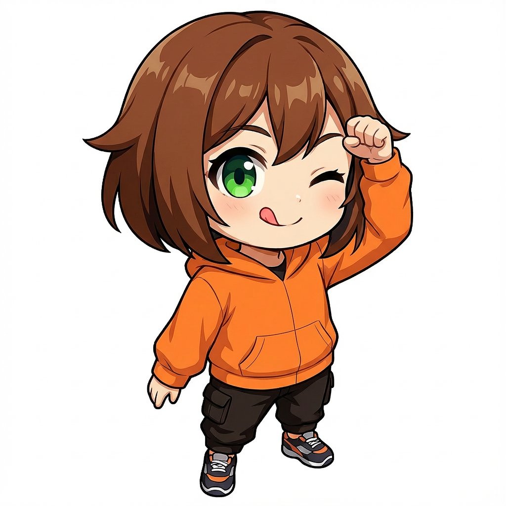 AI Prompt for Chibi Character Tehepero Pose Generation