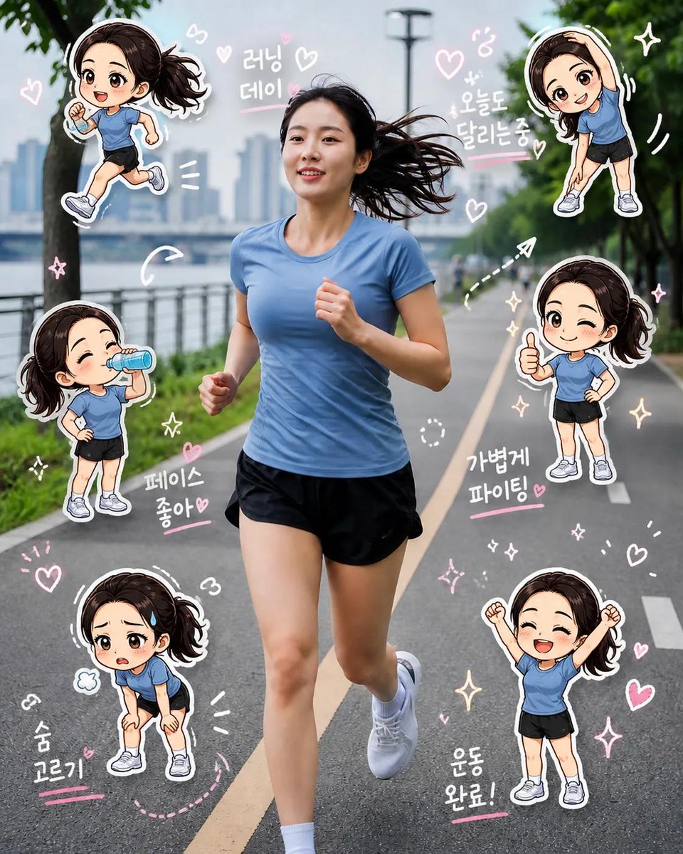 AI Prompt for Chibi Clone Sticker Diary: Create Miniature Characters in Real Photos