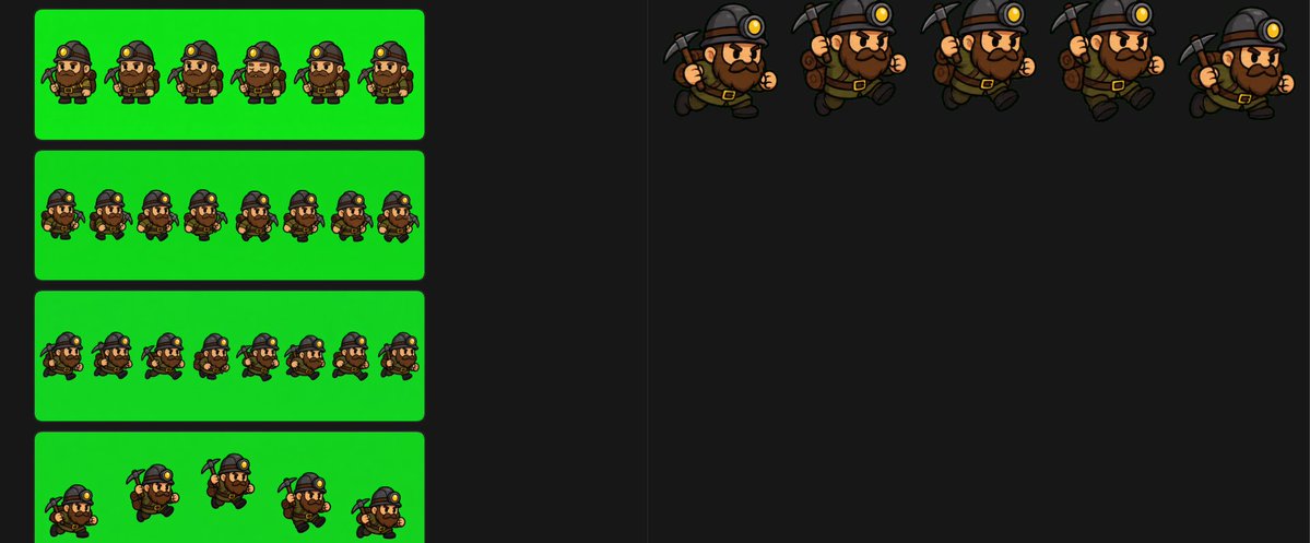AI Prompt for Chibi Dwarf Miner Game Sprite Sheet