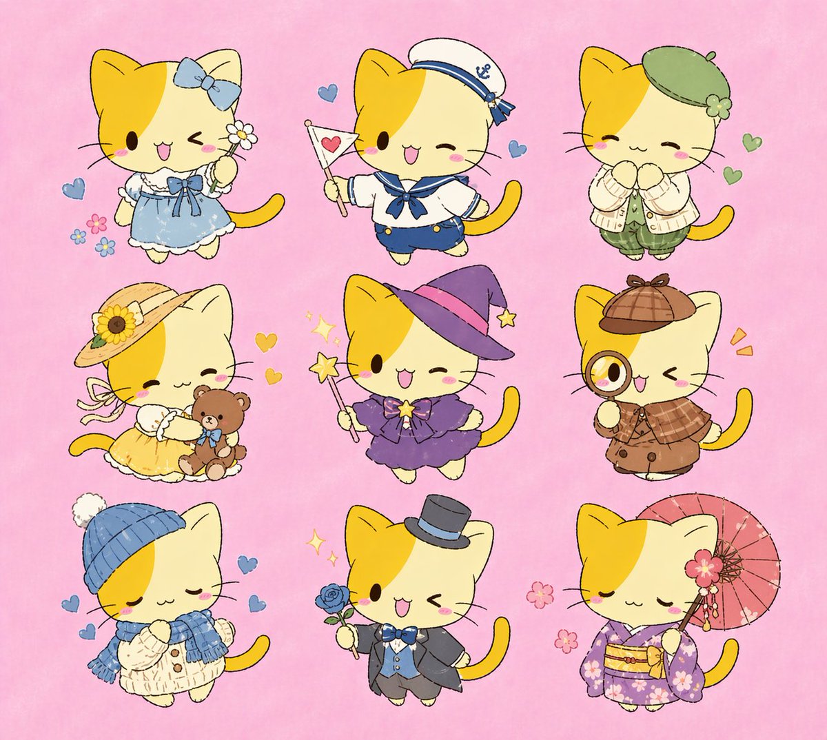 AI Prompt for Chibi Kitten Costume Variants: Generate Cute Kawaii Outfits