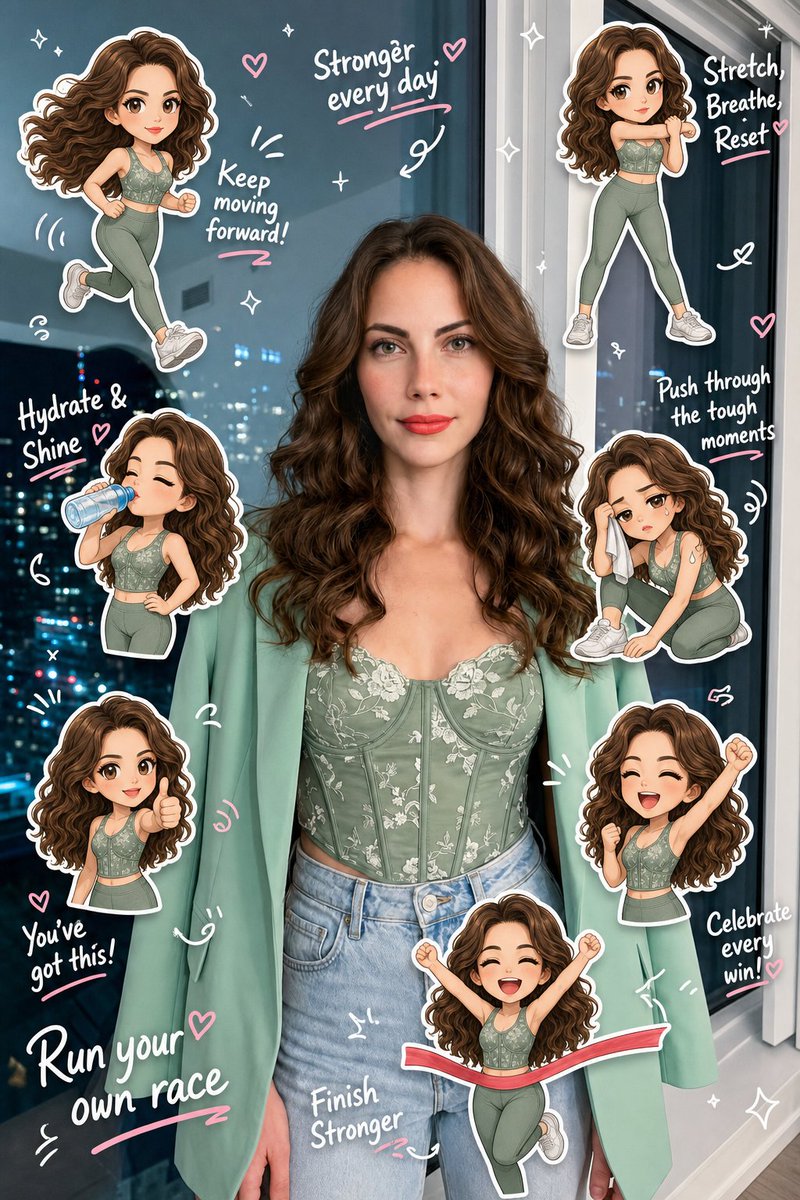 AI Prompt for Chibi Style Clone Portraits on Scrapbook Diary Background