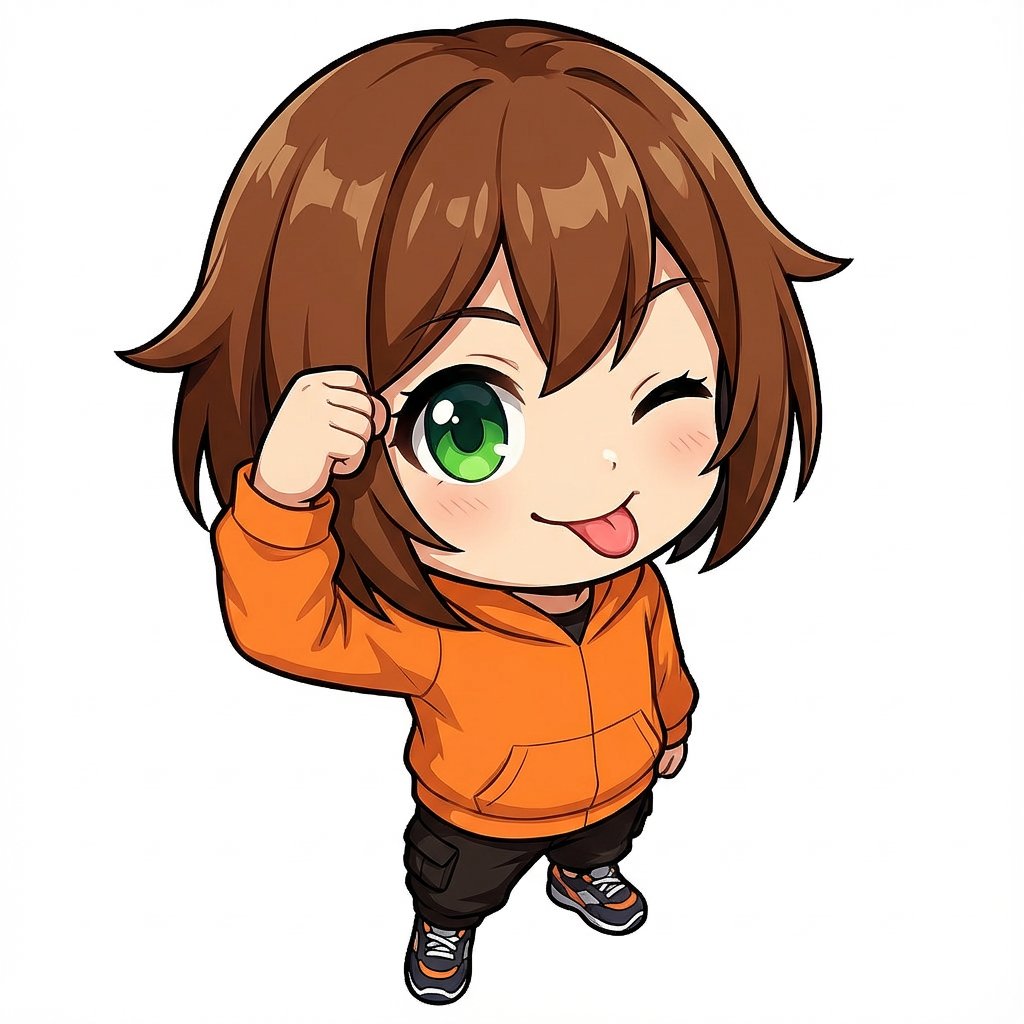 AI Prompt for Chibi Tehepero Pose Character