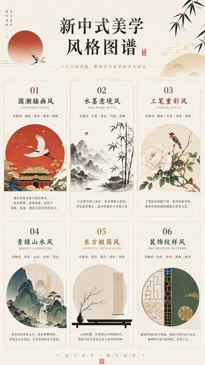 AI Prompt for Chinese-Inspired Visual Aesthetic Charts