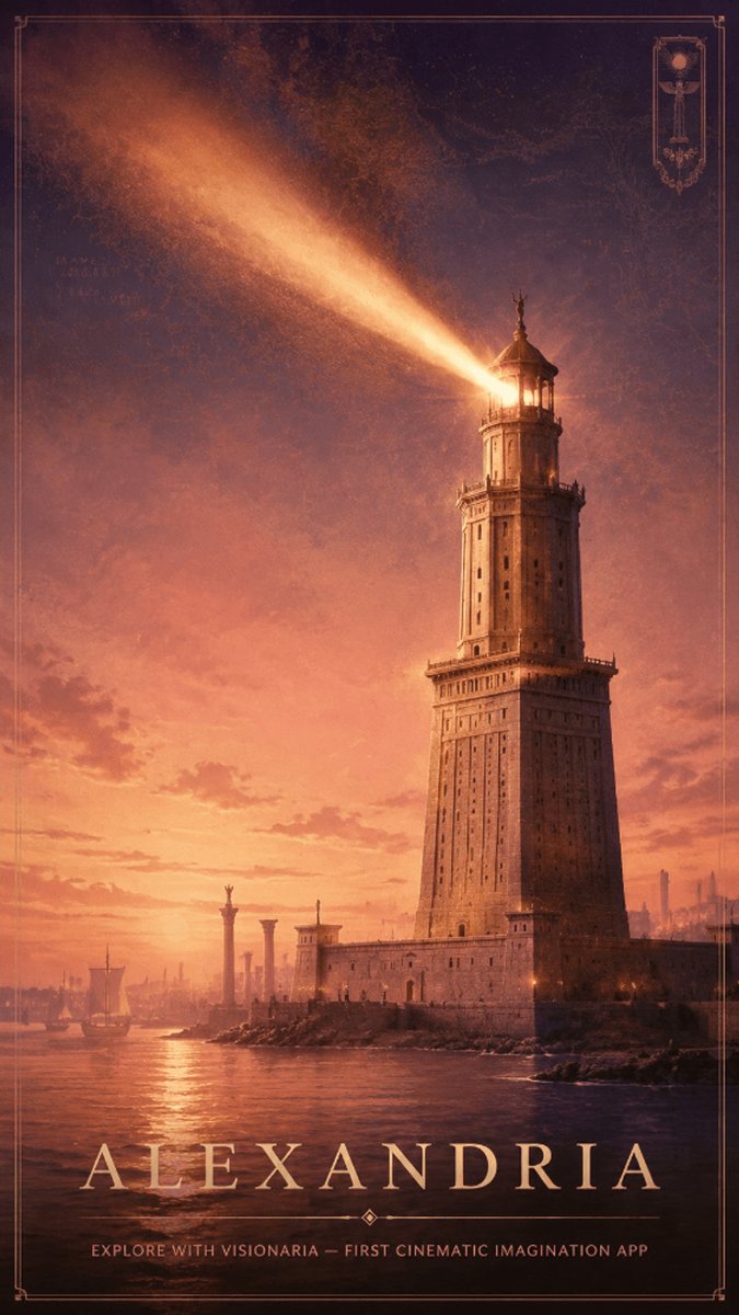 AI Prompt for Cinematic Ancient Lighthouse Illustration