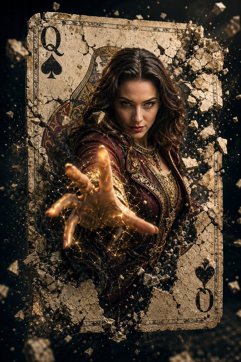 AI Prompt for Cinematic Fantasy Movie Poster with Female Sorcerer