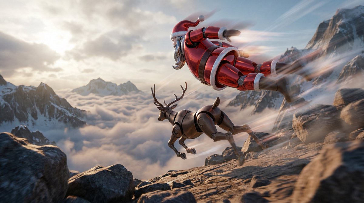 AI Prompt for Cinematic Robot Illustration with Anime-Inspired Sea of Clouds