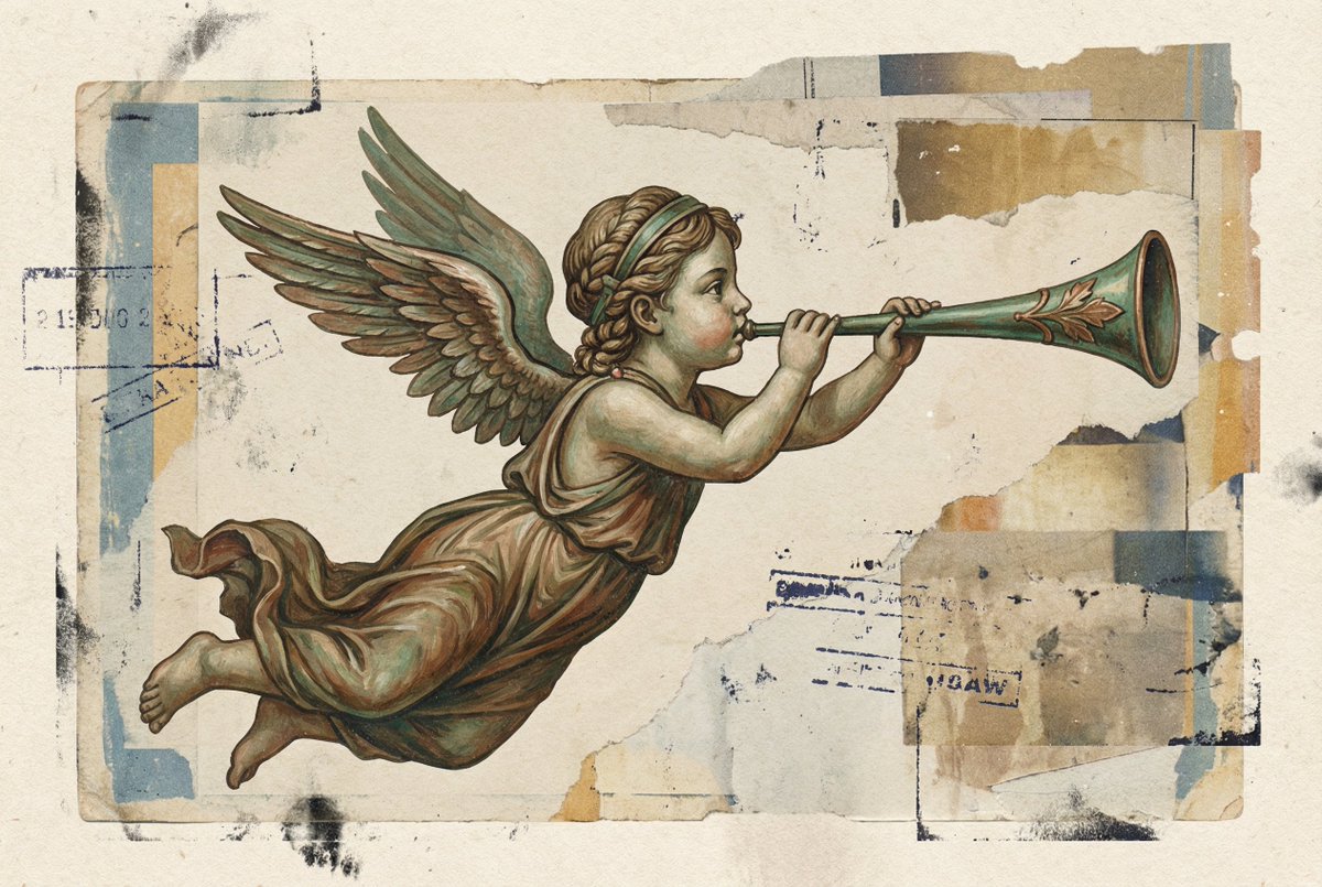 AI Prompt for Classical Winged Figure Illustration