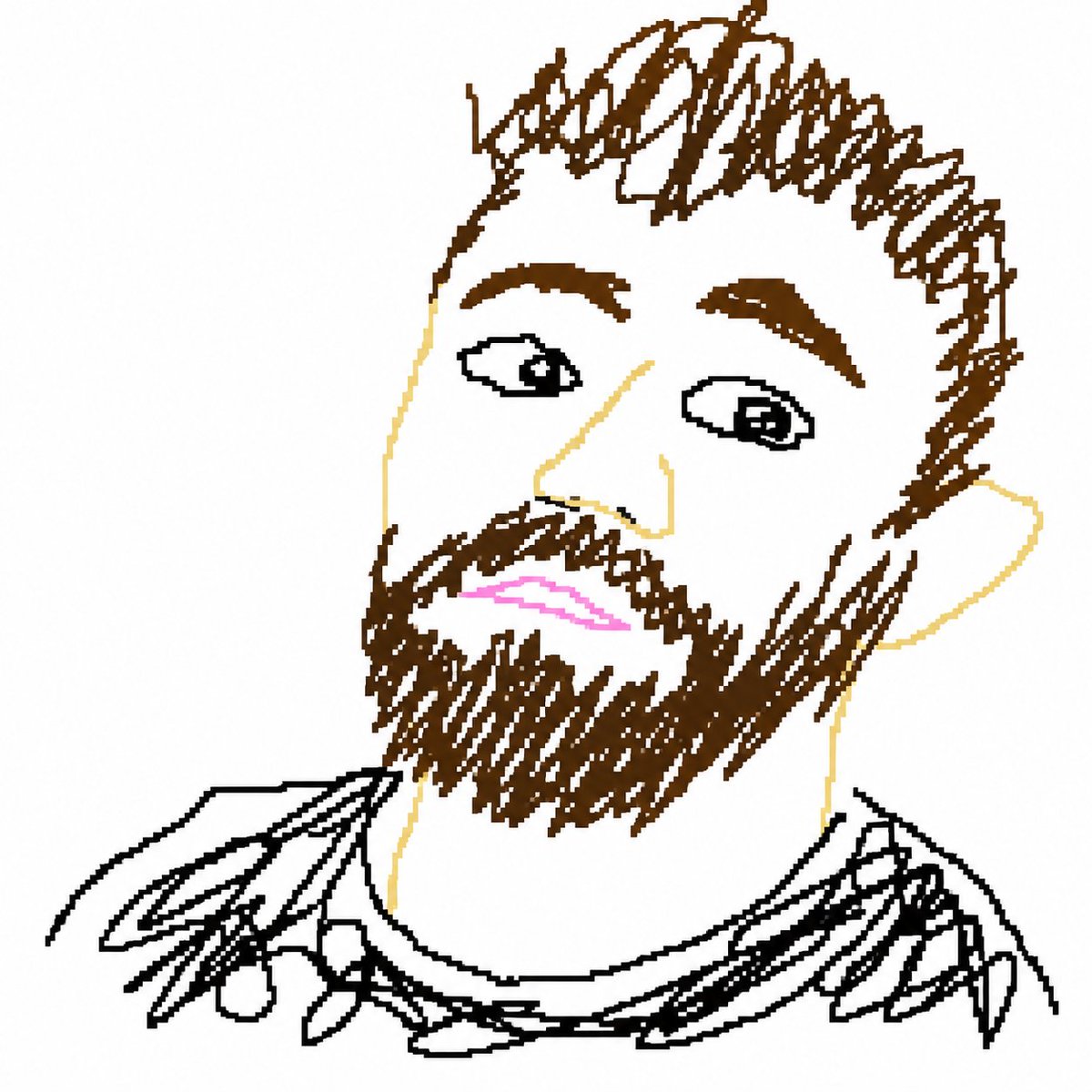 AI Prompt for Clumsy Pixel Art Redraw in MS Paint Style