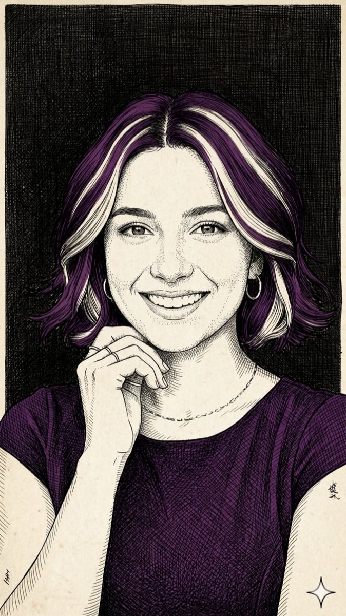 AI Prompt for Comic-Style Profile Drawings using Cross-Hatching & Stippling