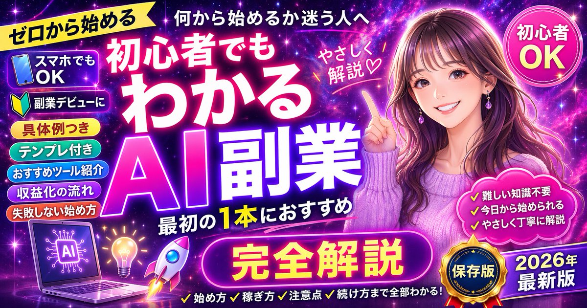 AI Prompt for Cosmic YouTube Thumbnail with Anime Character and Japanese Text Badges