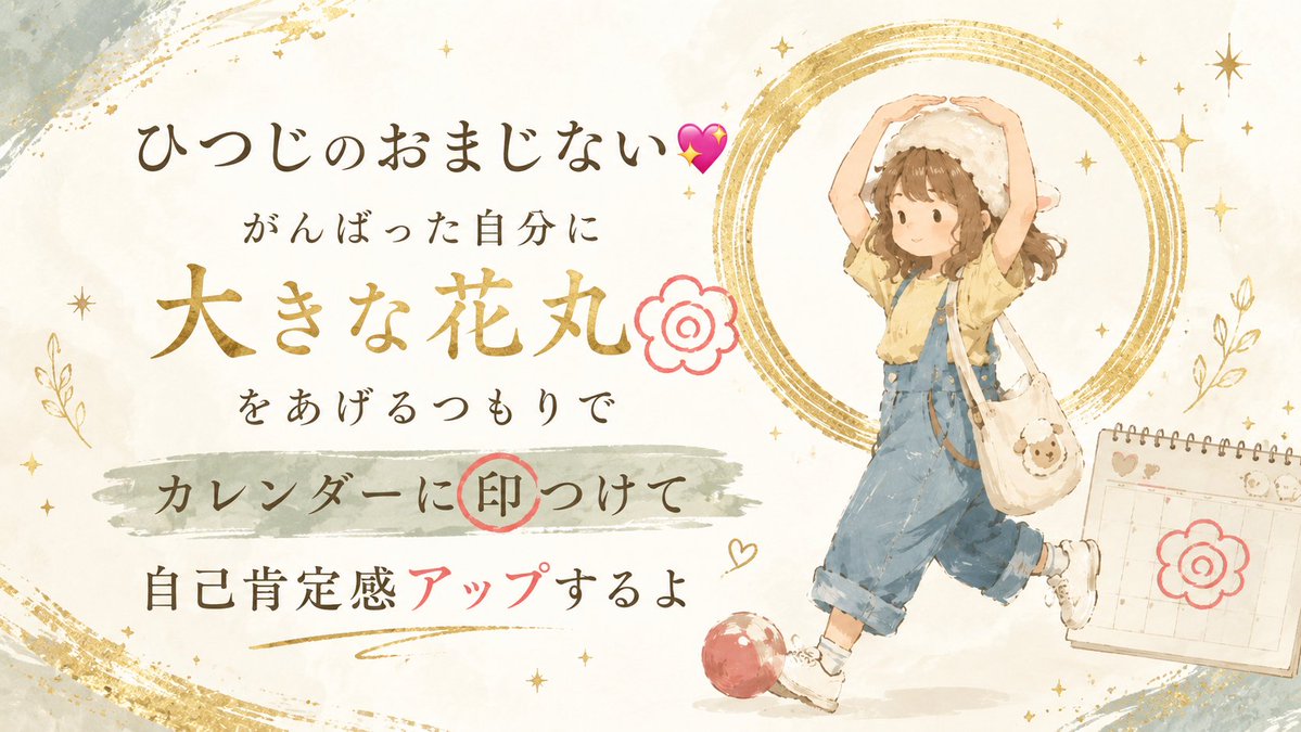 AI Prompt for Cozy Japanese Affirmation Card with Sheep-Hat Girl and Watercolor Style